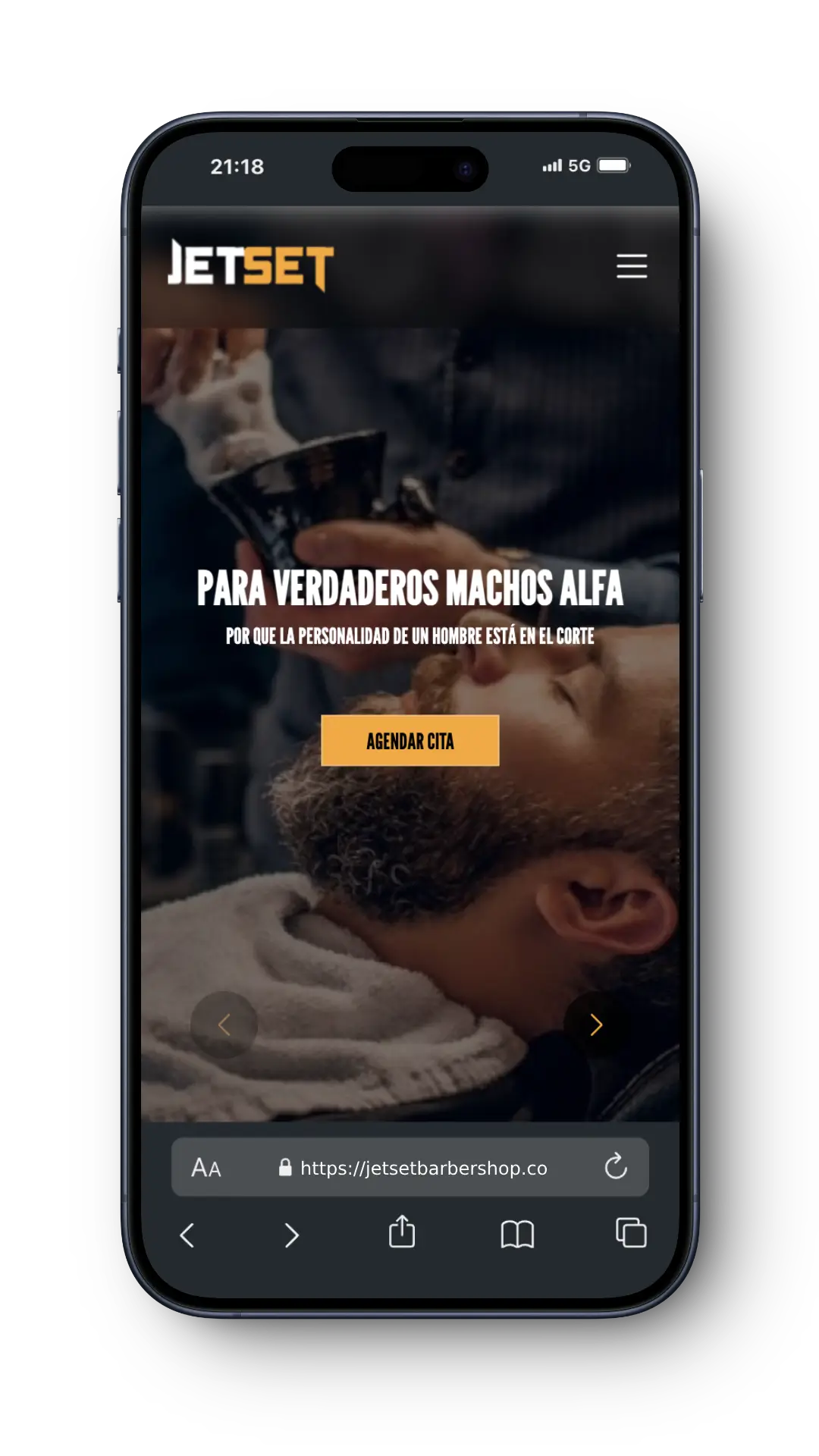 Visualización de interfaz móvil mostrando el diseño responsivo de nuestra plataforma